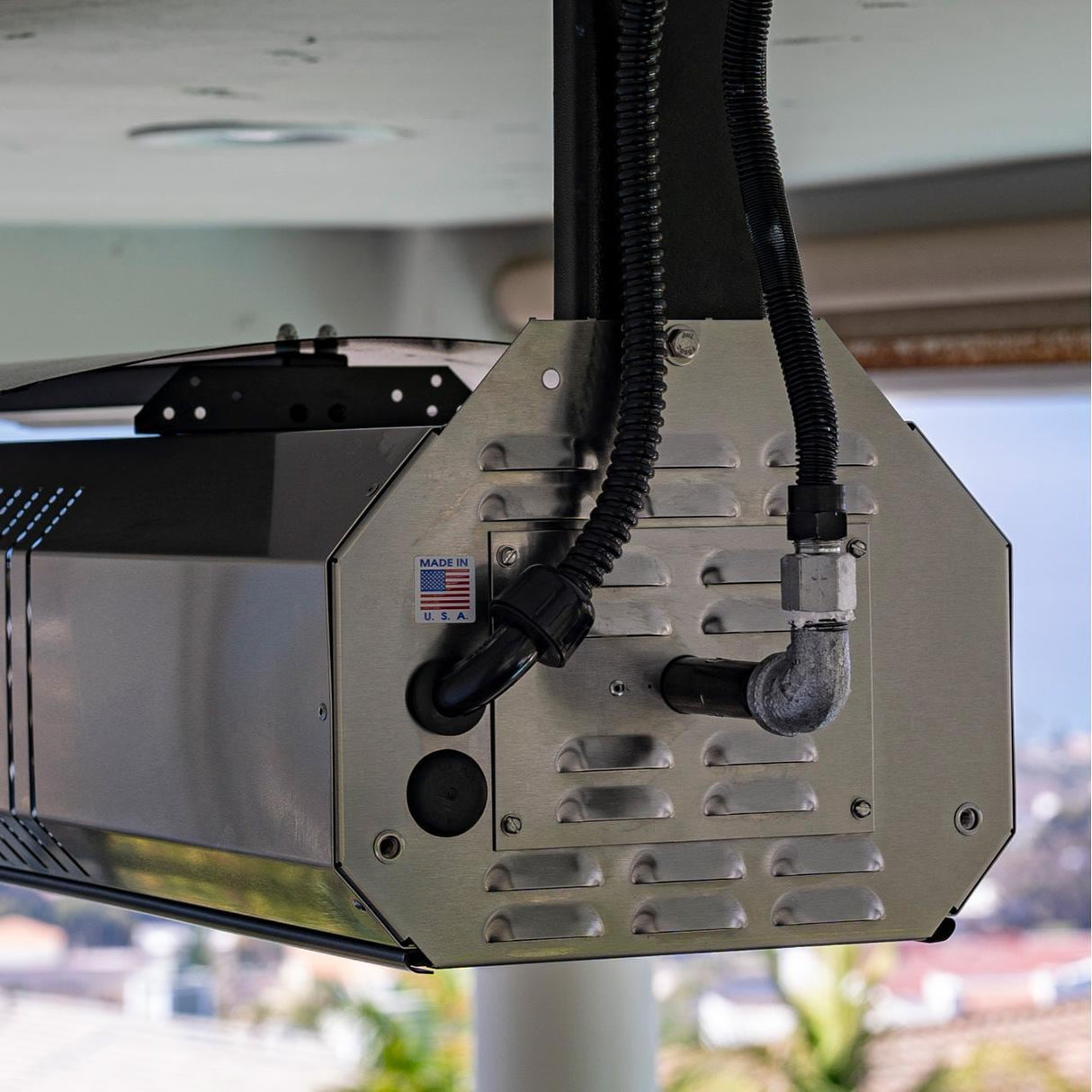 SunStar 48-Inch 35,000 BTU Gas Patio Heater w/ Fixed Mounting Kit, & Heat Shield N7 SGL0