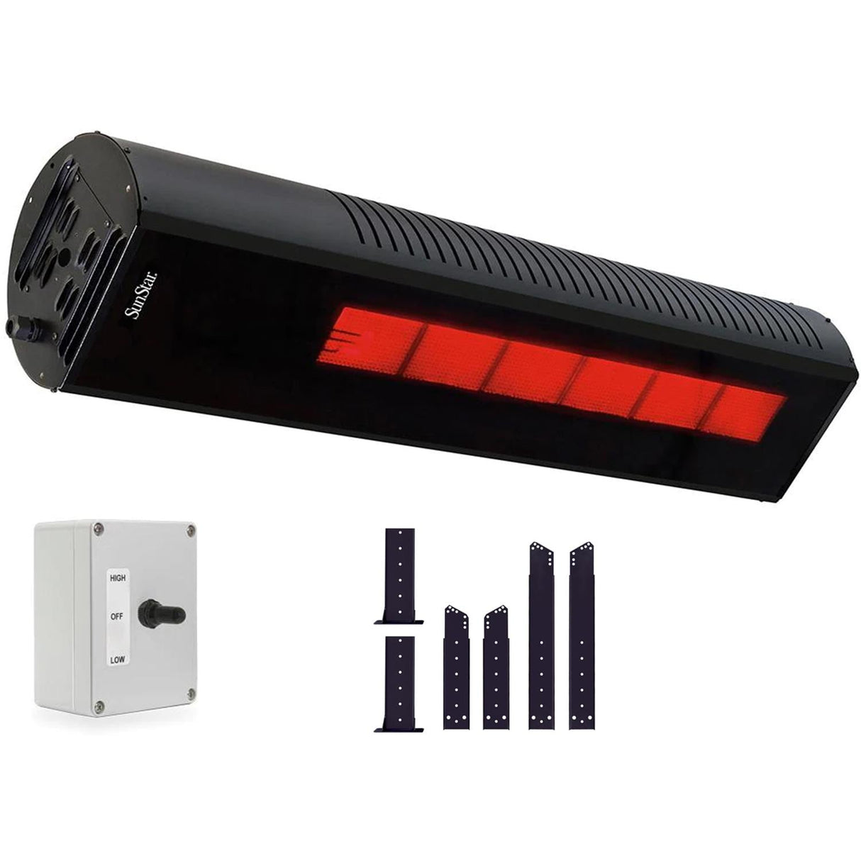 SunStar 48-Inch 35,000 BTU Gas Patio Heater W/ Adjustable Mounting Kit N10 SGL1560