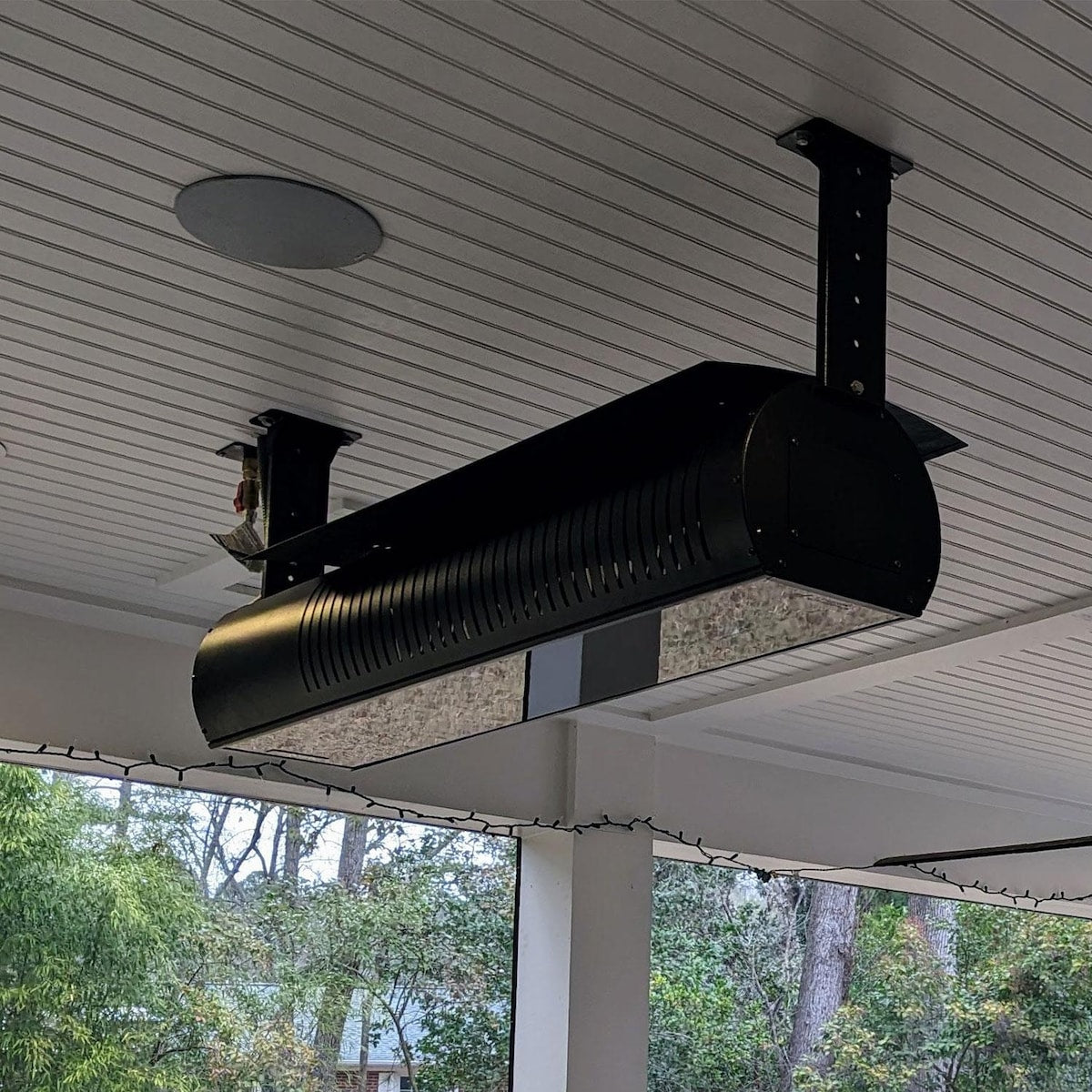 SunStar 48-Inch 35,000 BTU Gas Patio Heater w/ Fixed Mounting Kit, & Heat Shield N7 SGL0