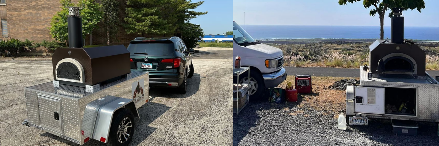 Chicago Brick Oven CBO-750 Tailgater Wood Fired Mobile Pizza Oven Trailer