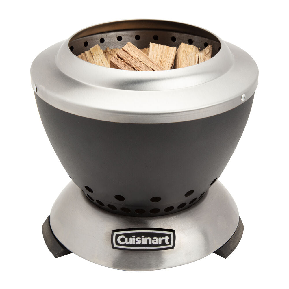 Cuisinart 7.5” Cleanburn Smokeless Tabletop Fire Pit - COH-755A - Side View - Pellet Compartment