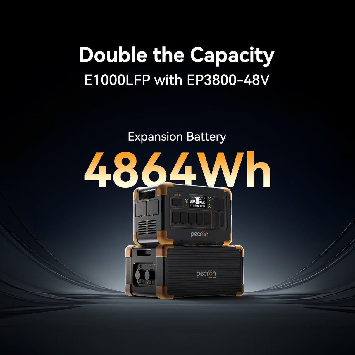 PECRON EP3800-48V Expansion Battery 3840Wh for E1500LFP/ E3600LFP/ E1000LFP/ E2400LFP/ F3000LFP
