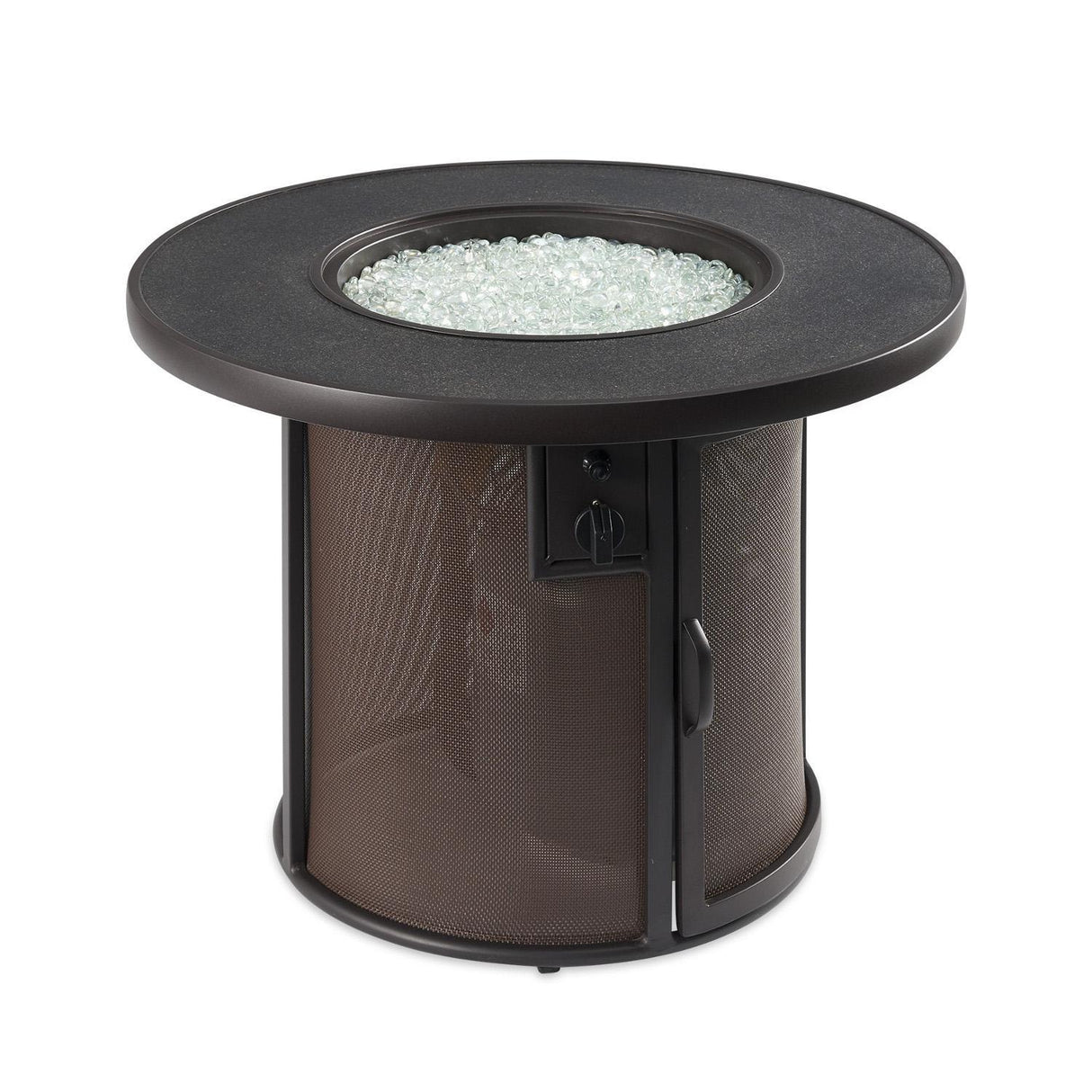 The Outdoor GreatRoom Company Stonefire Fire Pit w/Dora Brown Base - SF-32-K - Front View Off