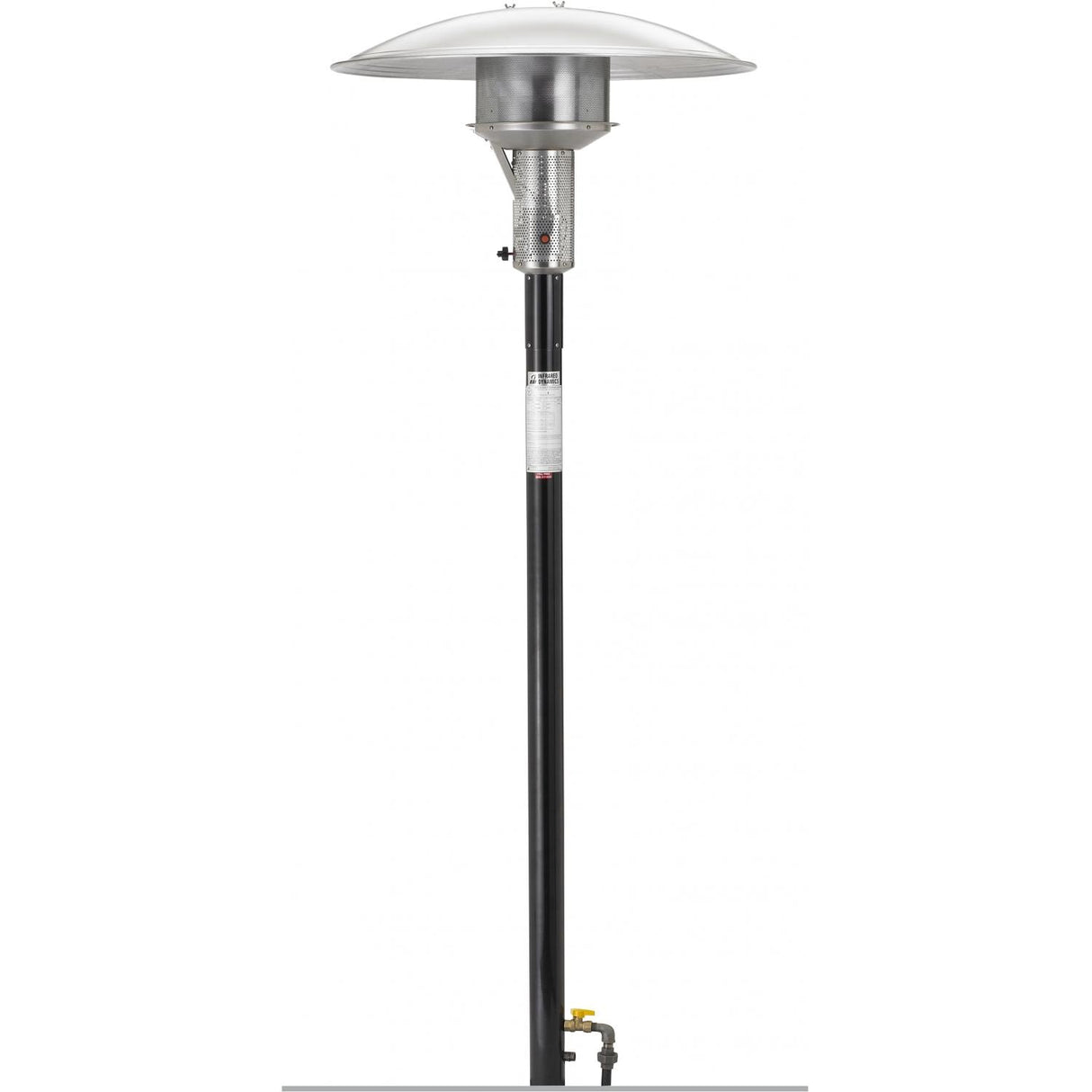 Sunglo 50,000 BTU Natural Gas Post-Mount Patio Heater - Black - Main Image