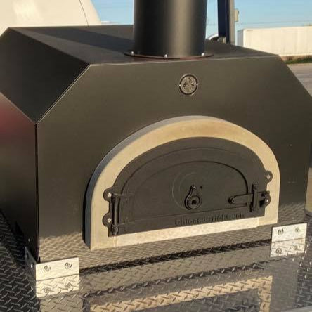 CBO-750 Tailgater Wood Fired Mobile Pizza Oven - Black - Lifestyle 3