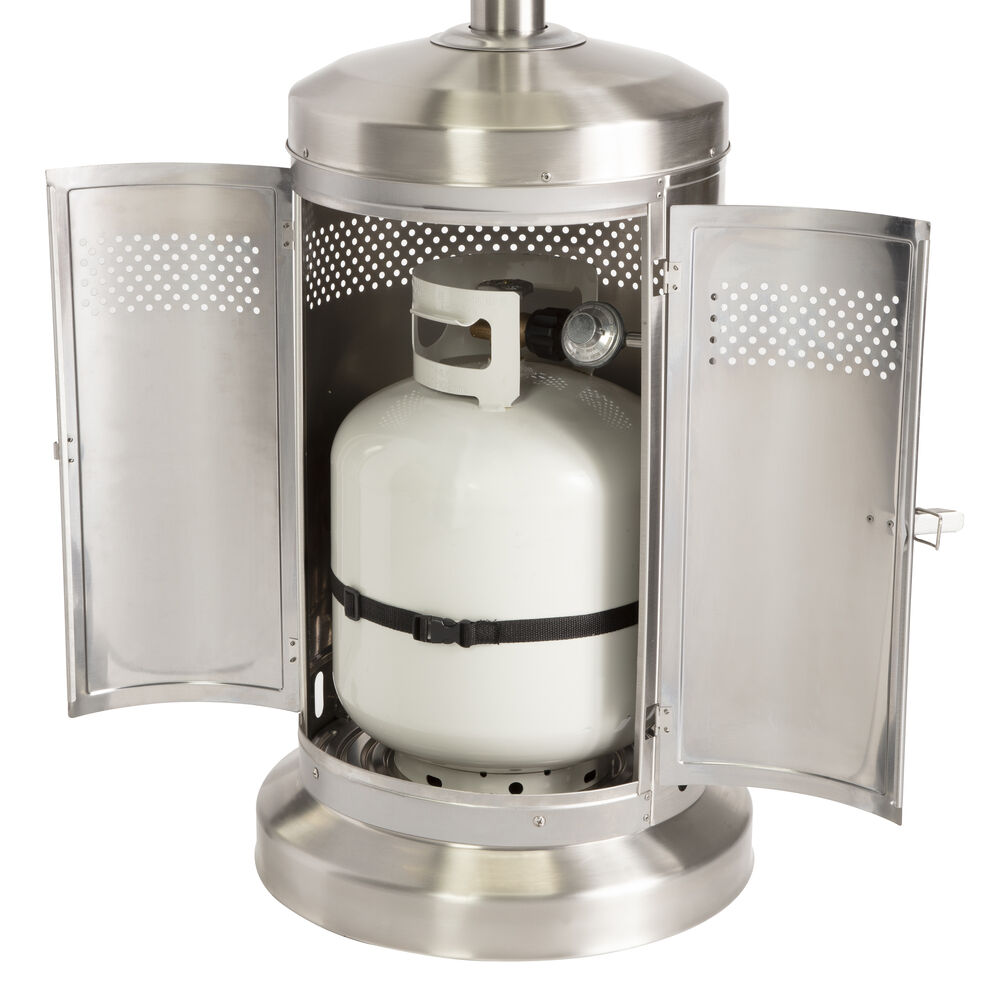 Cuisinart Stainless Steel Propane Patio Heater - COH-300 - View Of Propane Compartment With Propane Tank