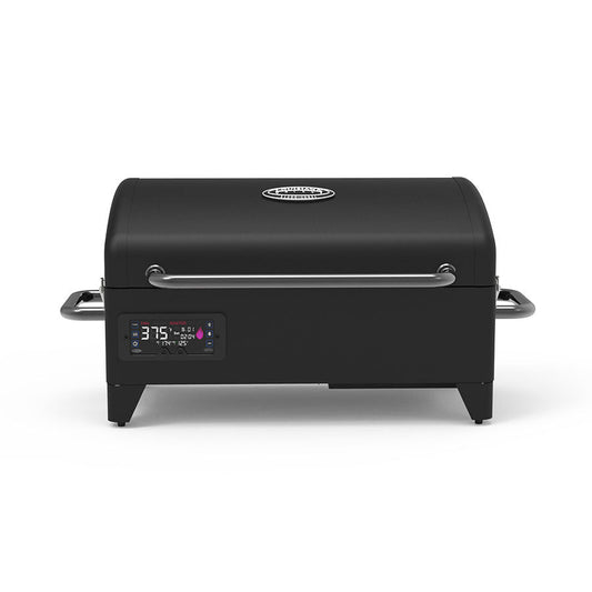 Louisiana Grills 300 Black Label Portable Wood Pellet Grill - 10838 - Front View