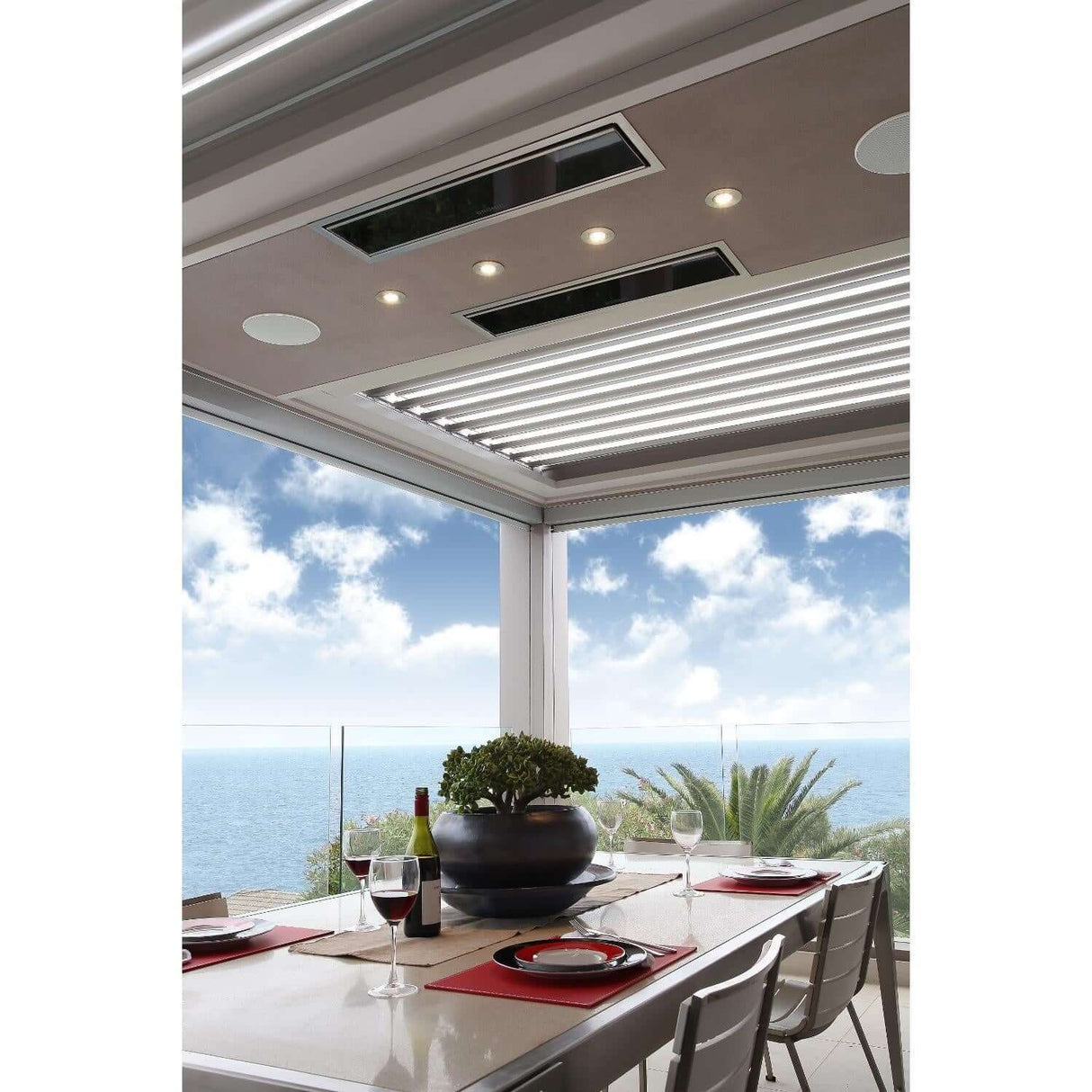 Bromic Heating Platinum Smart-Heat Series II 2300W Electric Patio Heater - Patio View