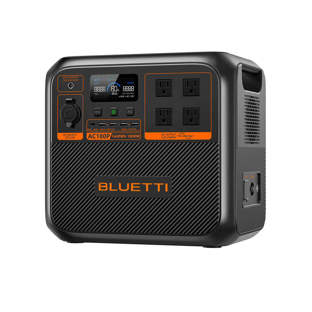 BLUETTI AC200P L Portable Power Station – 2,400W | 2,304Wh P-AC180P-US-GY-BL-010