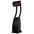 Bromic Tungsten Smart-Heat Portable Gas Patio Heater - Black - Angled View