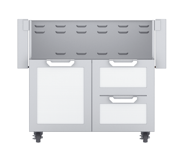 Hestan Double Drawer And Door Tower Cart For 36-Inch Gas Grill - GCR36-WH