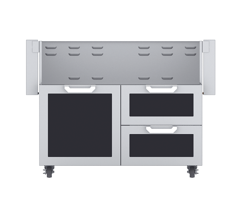 Hestan Double Drawer And Door Tower Cart For 42-Inch Gas Grill - GCR42-BK