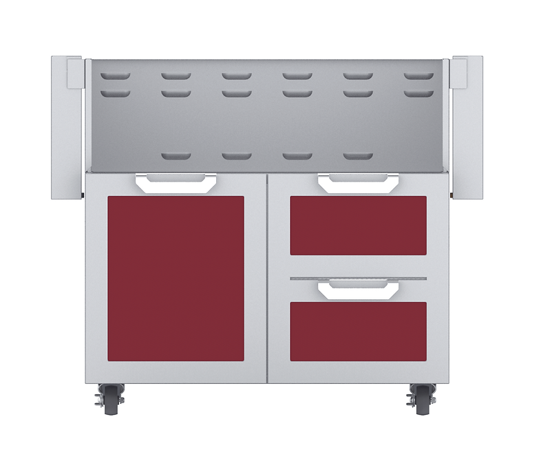 Hestan Double Drawer And Door Tower Cart For 36-Inch Gas Grill - GCR36-BG