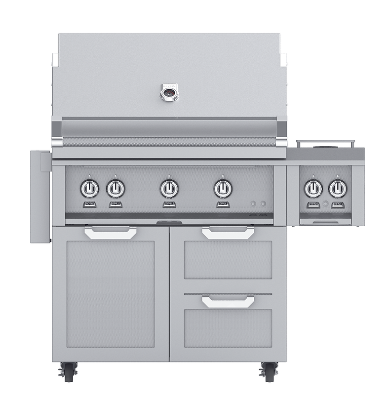 Hestan Double Drawer And Door Tower Cart For 36-Inch Gas Grill - GCR36