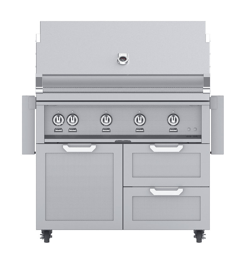 Hestan Double Drawer And Door Tower Cart For 42-Inch Gas Grill - GCR42