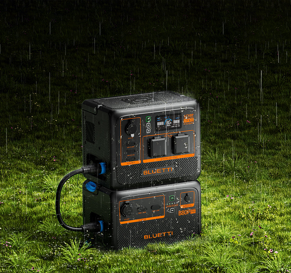 BLUETTI AC60P Portable Power Station – 600W Output, 504Wh Capacity P-AC60P-US-GY-BL-010