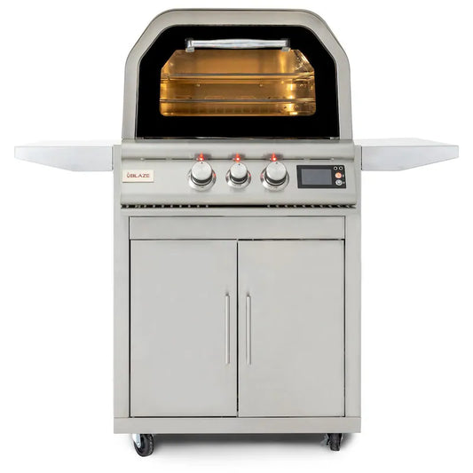 Blaze 26-Inch Gas Outdoor Pizza Oven w/Rotisserie