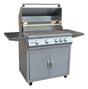 KoKoMo 4 Burner Professional Grill - 32 Inch Built-In/Freestanding - KO-BAK4BG-PRO-NG + KO-BAK4BG-C