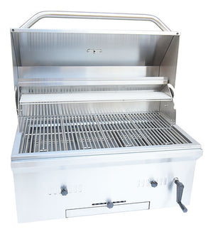 KoKoMo 32 Inch Charcoal Grill - Built-In Stainless Steel - KO-CHAR32