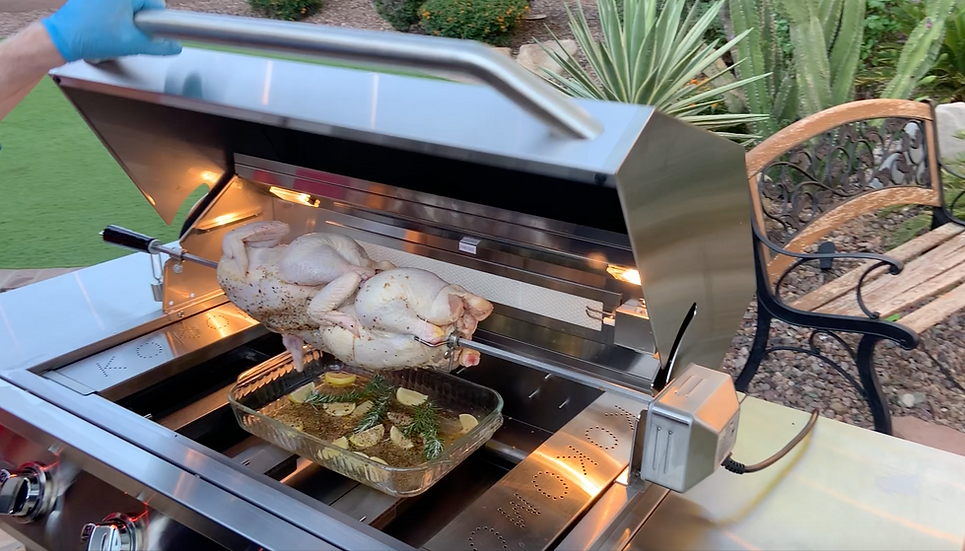 KoKoMo 4 Burner Professional Grill - 32 Inch Built-In/Freestanding - KO-BAK4BG-PRO-NG + KO-BAK4BG-C
