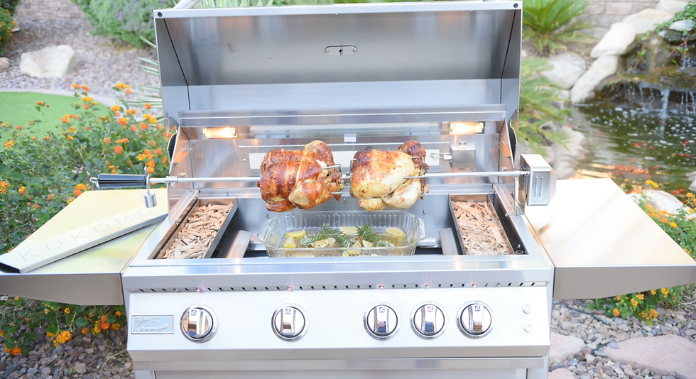 KoKoMo 4 Burner Professional Grill - 32 Inch Built-In/Freestanding - KO-BAK4BG-PRO-NG + KO-BAK4BG-C