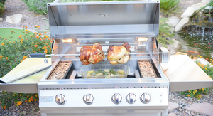 KoKoMo 4 Burner Professional Grill - 32 Inch Built-In/Freestanding - KO-BAK4BG-PRO-NG + KO-BAK4BG-C