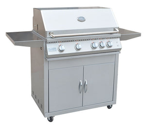 KoKoMo 4 Burner Professional Grill - 32 Inch Built-In/Freestanding - KO-BAK4BG-PRO-NG + KO-BAK4BG-C