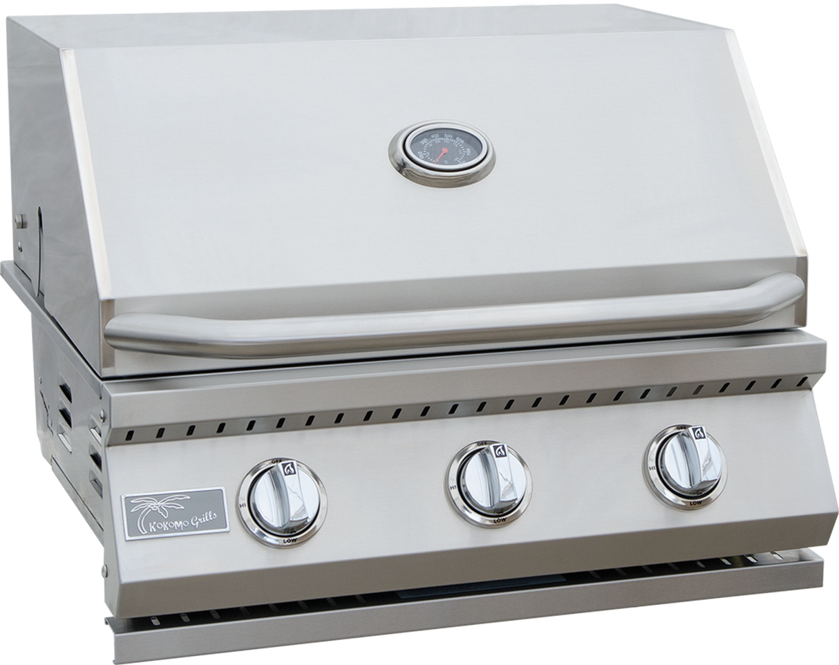 KoKoMo 3 Burner 26-Inch Grill - Stainless Steel - KO-BAK3BG-NG