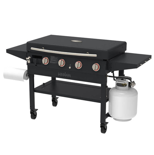 Louisiana Grills Founders Series 4-Burner Gas Griddle - 41099 - Angled View