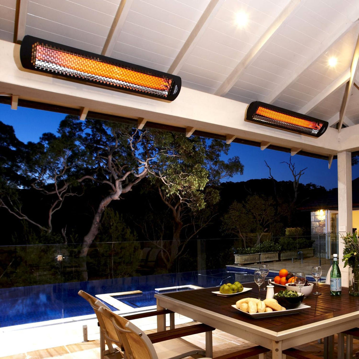 Bromic Heating Tungsten Smart-Heat  Single Element Electric Infrared Patio Heater - Residential Patio 