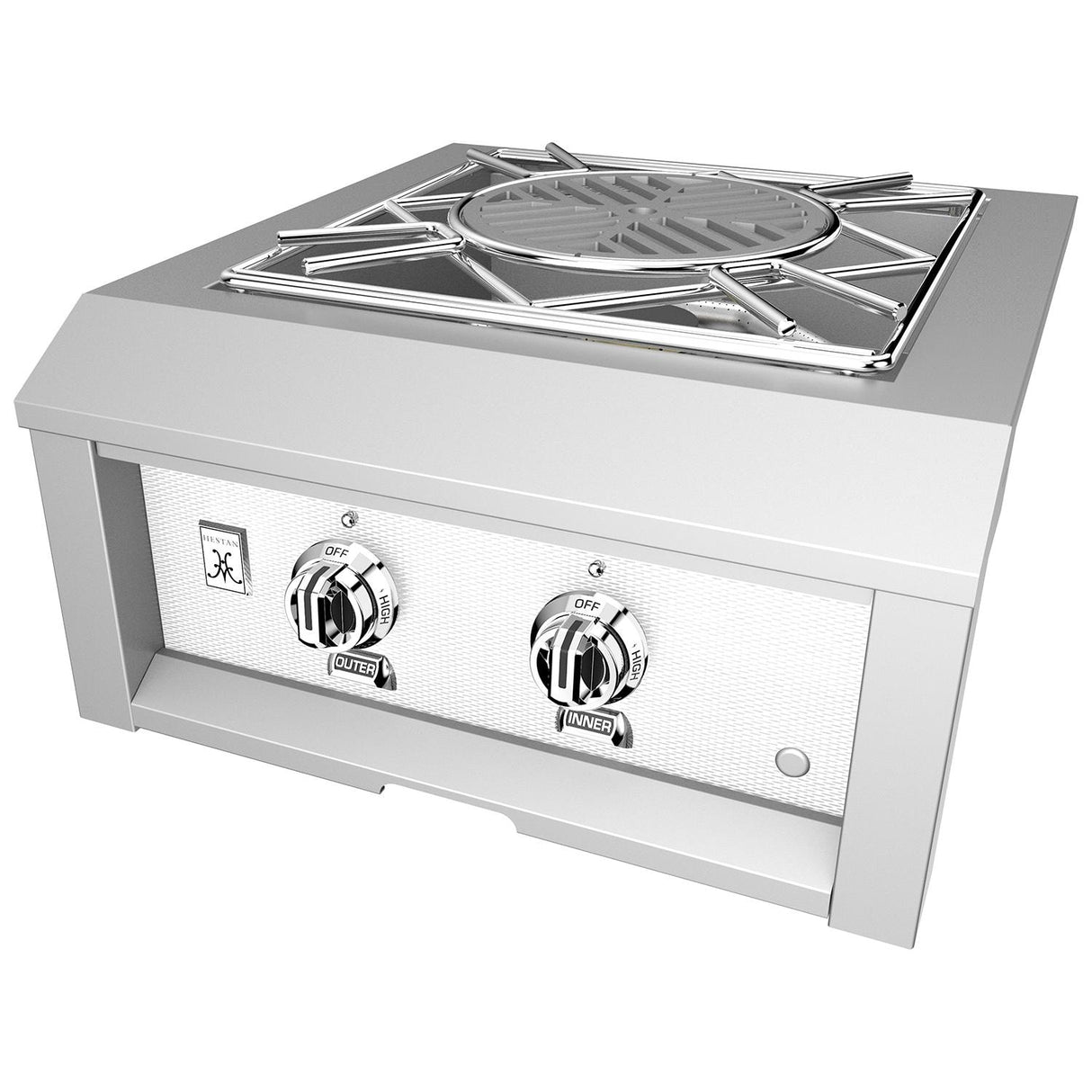 Hestan Built-In Gas Power Burner - 70,000 BTUs - AGPB24-NG-WH