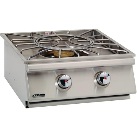 Bull Built-In Gas Power Burner w/Stainless Steel Lid - 96001