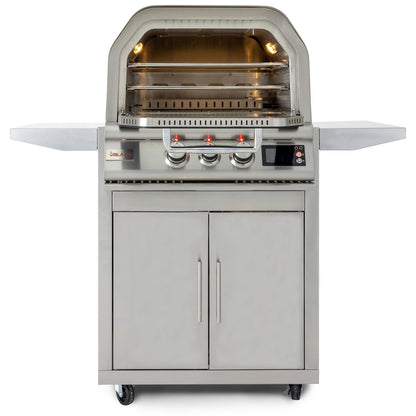 Blaze 26-Inch Gas Outdoor Pizza Oven w/Rotisserie BLZ-26-PZOVN-NG + BLZ-26-PZOVN-CART