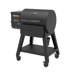 Louisiana Grills - 10638 - LG0800BL Black Label Series Pellet Grill - Angled Right