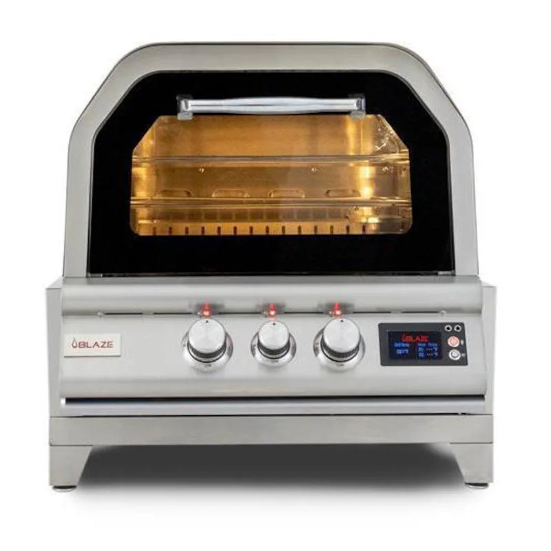 Blaze 26-Inch Gas Outdoor Pizza Oven w/Rotisserie BLZ-26-PZOVN-NG + BLZ-26-PZOVN-CART