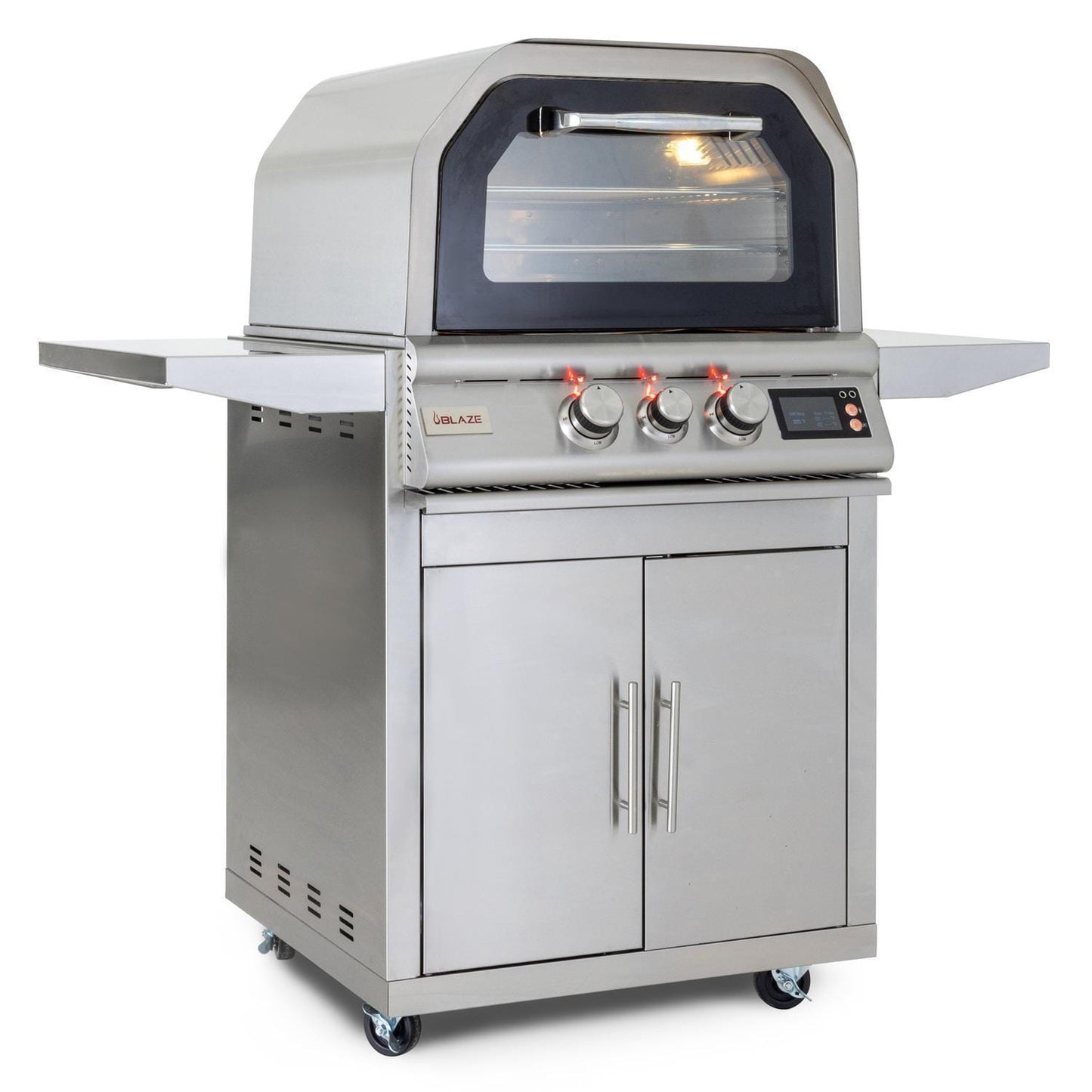 Blaze 26-Inch Gas Outdoor Pizza Oven w/Rotisserie BLZ-26-PZOVN-NG + BLZ-26-PZOVN-CART