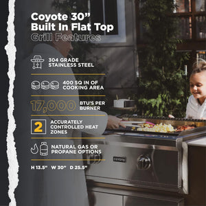 Coyote Griddle C1FTG30LP