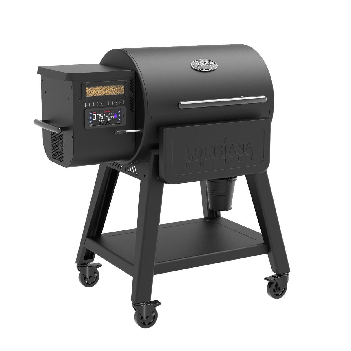 Louisiana Grills - 10638 - LG0800BL Black Label Series Pellet Grill - Angled Left