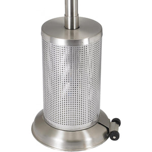 Sunglo 40,000 BTU Propane Gas Patio Heater - Model A270SS Stainless Steel - Base Propane Container 