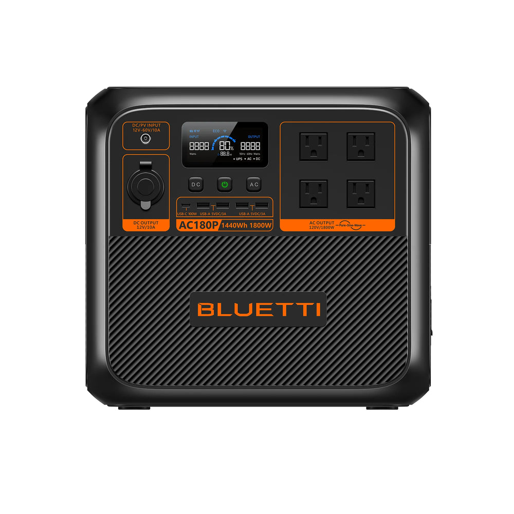 BLUETTI AC200P L Portable Power Station – 2,400W | 2,304Wh P-AC180P-US-GY-BL-010