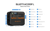 BLUETTI AC200P L Portable Power Station – 2,400W | 2,304Wh P-AC200PL-US-GY-BL-010