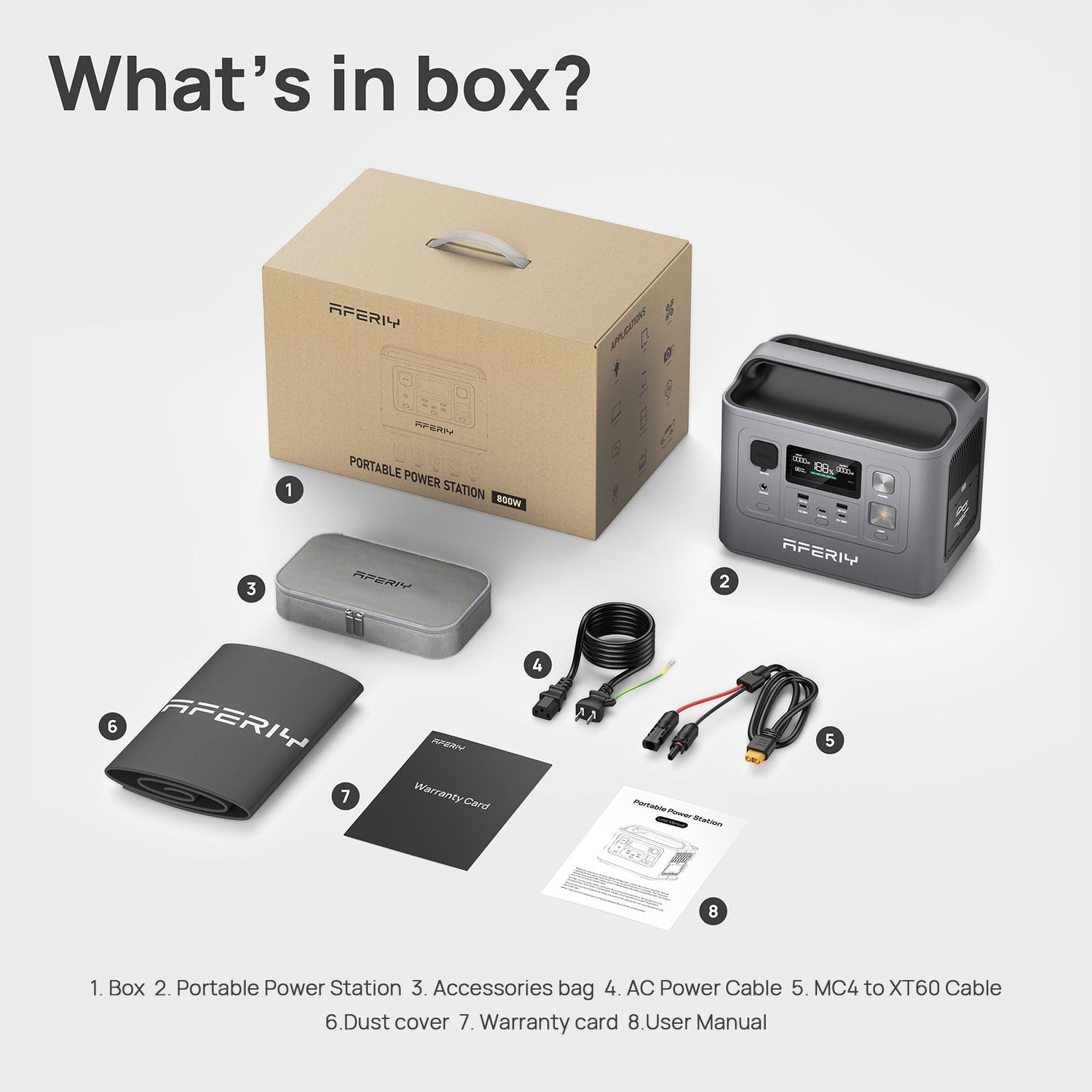 AFERIY P010 Portable Power Station 800W 512Wh | Reliable Backup Power AF-P010