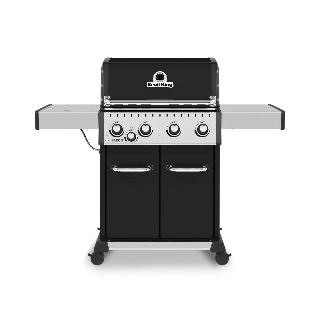 Broil King Baron S 440 PRO IR 4-Burner Freestanding Gas Grill - with Infrared Side Burner - BK875227