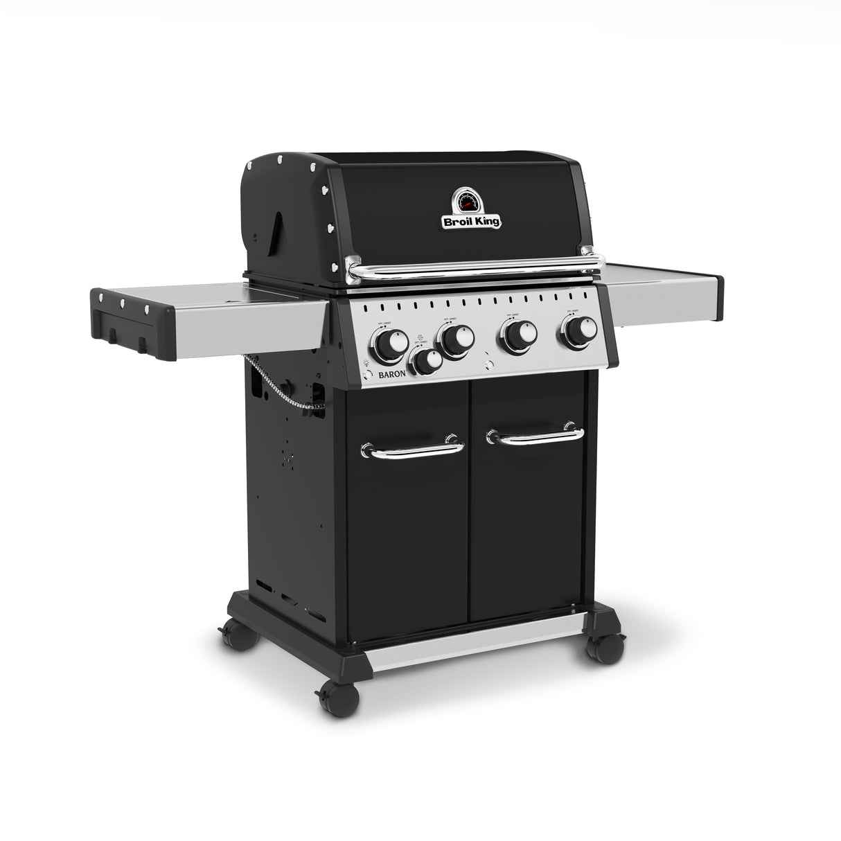 Broil King Baron S 440 PRO IR 4-Burner Freestanding Gas Grill - with Infrared Side Burner - BK875227