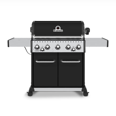 Broil King Baron 590 PRO Freestanding Gas Grill - 5-Burner w/Rotisserie & Side Burner - BK876247