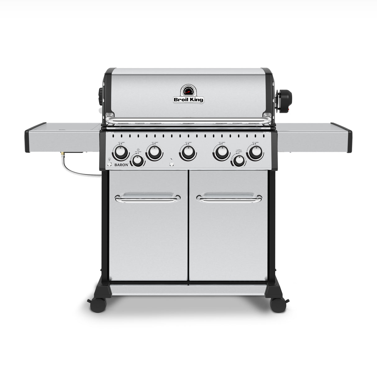 Broil King Baron S 590 PRO IR 5-Burner Grill, w/Rotisserie & Infrared Side Burner - BK876947