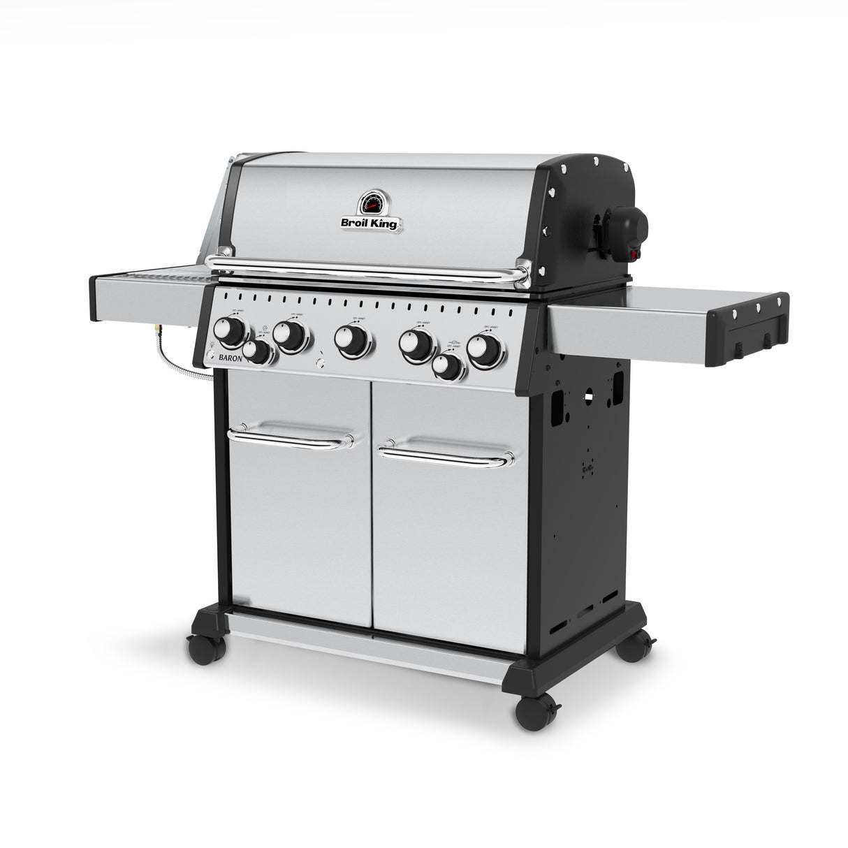 Broil King Baron S 590 PRO IR 5-Burner Grill, w/Rotisserie & Infrared Side Burner - BK876947