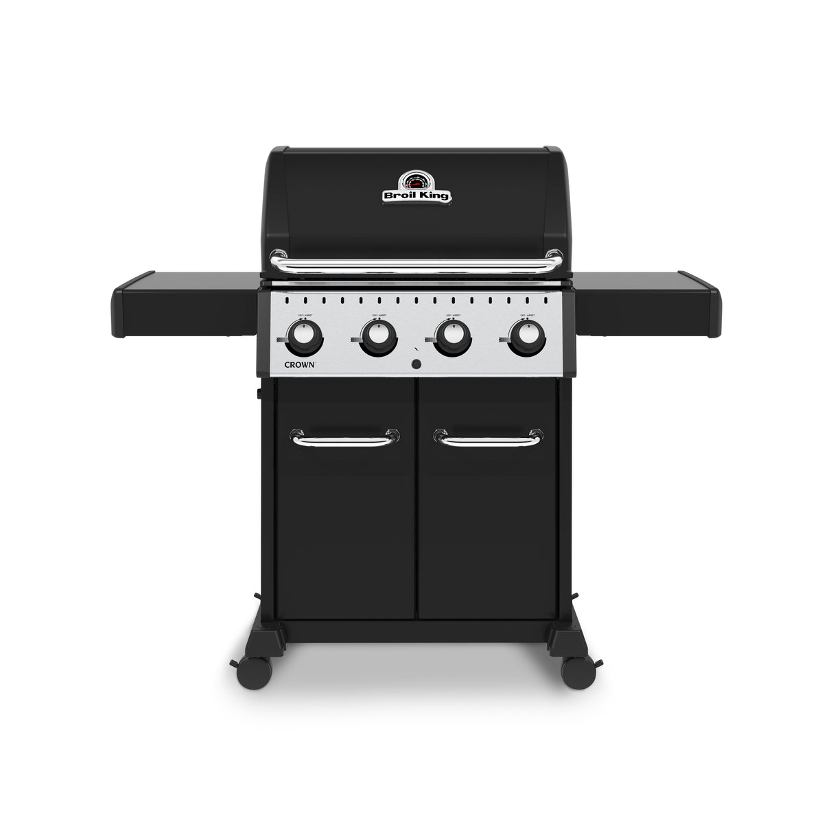 Broil King Crown S 420 4-Burner Freestanding Grill with Side Shelves - BK865257