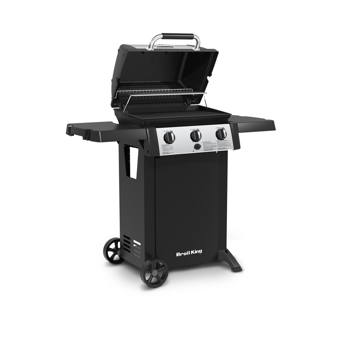 Broil King Gem 310 3-Burner Propane Grill with Drop-Down Side Shelves - BK814154