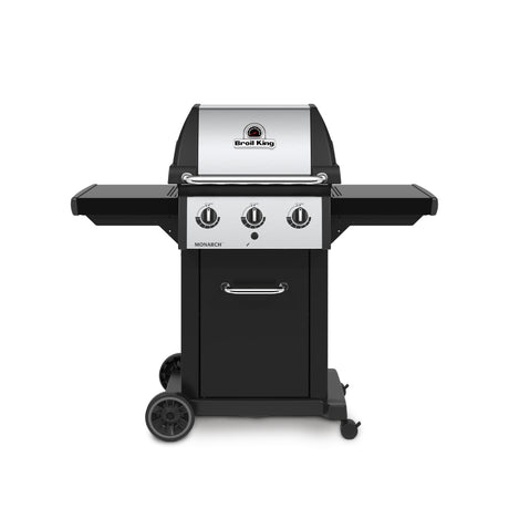 Broil King Monarch 320 3-Burner Freestanding Grill with Side Shelves - BK834257